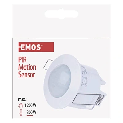 Afbeelding van EMOS bewegingsmelder PIR sensor IP20, 1 stuks, wit, G1160