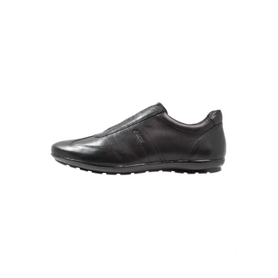 Afbeelding van Geox UOMO Symbol Instappers, Heren, Maat: 39, Black Leer