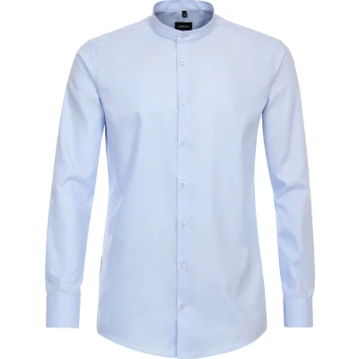 Afbeelding van VENTI modern fit overhemd Oxford blauw Strijkvrij Boordmaat: 43