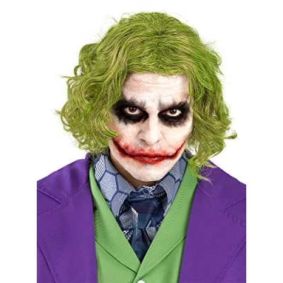 Afbeelding van FUNIDELIA Joker pruik voor mannen The Dark Knight Groen