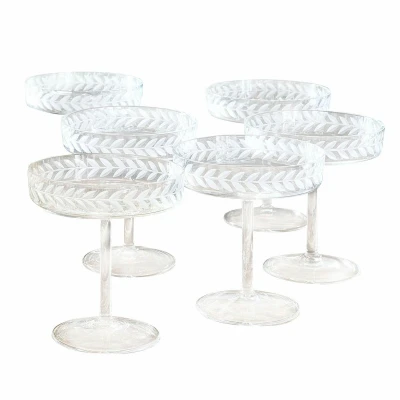 Afbeelding van LOBERON Champagneglas set van 6 Macomb helder