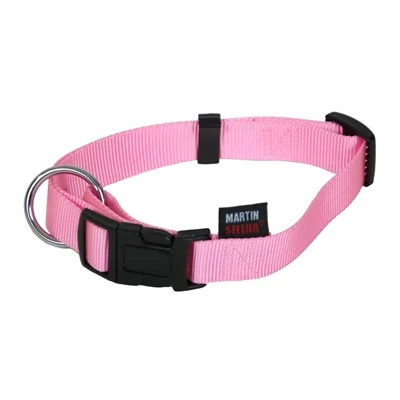 Afbeelding van Martin Sellier Halsband Basic Nylon Roze 16 MMX30 45 CM (366317)