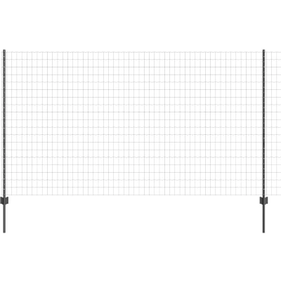 Afbeelding van vidaXL Tuinhek Rolset Set van 2 Grijs Metaal 10 x 1,4 m Duurzaam