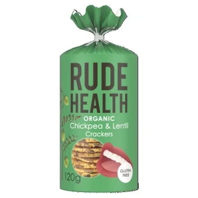 Afbeelding van Kikkererwten en linzen crackers bio 120 gr