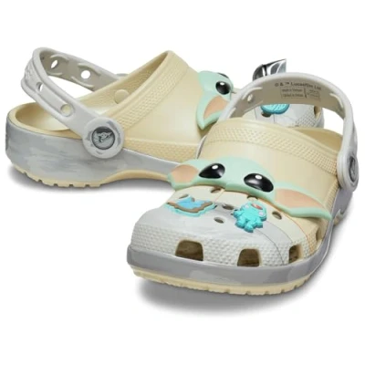 Afbeelding van Crocs Grogu Classic Unisex Muiltjes voor kinderen, Maat: 38/39, Bone Kunststof