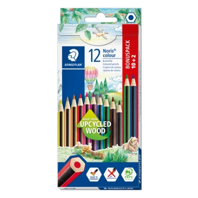 Afbeelding van Kleurpotlood Noris 185 set à 10+2 kleuren gratis