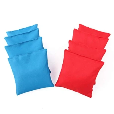 Afbeelding van Cornhole Bean Bag Set (8) 4 roen blauwe zakken, Corn Filled Cloth Bags trainingsuitrusting voor Hole Game open lucht