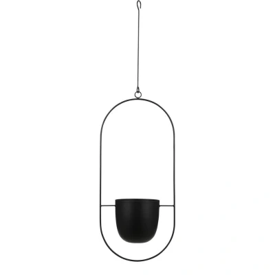 Afbeelding van Dexter Bloempot Hangend L24 x B14 H83 cm Zwart