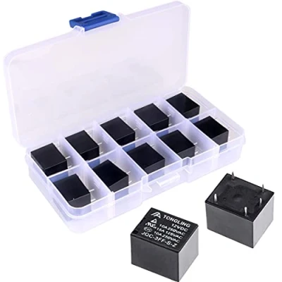Afbeelding van GUUZI 10st Power Relais SPDT PCB Type DC 12V Spoel 5 Pins Mini JQC 3F