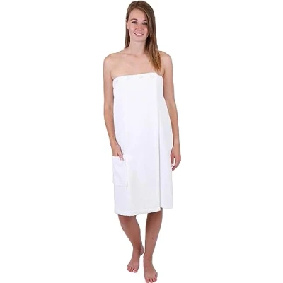 Afbeelding van Betz Badstof saunakilt met knopen voor dames 100% katoen 420 g/m² Berlin lotus