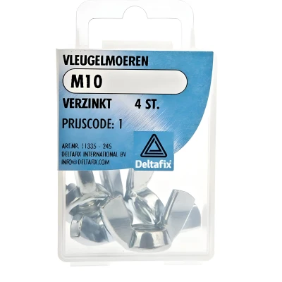 Afbeelding van Deltafix Vleugelmoer M10 4 Stuks