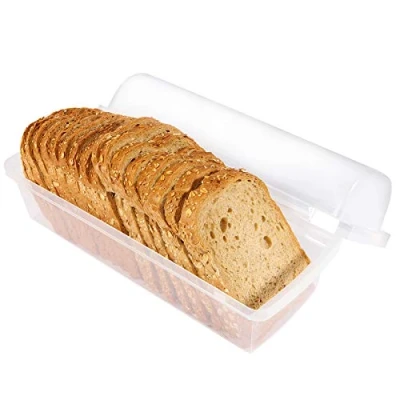Afbeelding van Youngever Broodcontainer Plastic, Brood Opbergbak, Broodtrommel, Brooddoos voor Koelkast