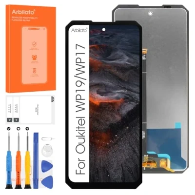 Afbeelding van Arbilato LCD scherm voor Oukitel WP17 / WP19, Vervanging Screen Digitizer WP19 Touchscreen Glas Panel Volledige Vergadering Reparatie Kit