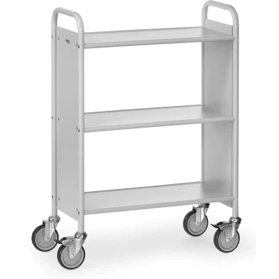 Afbeelding van fetra 4870 Bureauwagen Staal Poedercoating Laadvermogen (max.): 150 kg Grijs wit (RAL 7035)