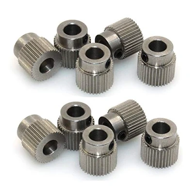 Afbeelding van 3Dman MK7/MK8 Extruder Gear 36 Teeth Bore 5mm Stainless Steel Drive for 3D Printers 10pcs