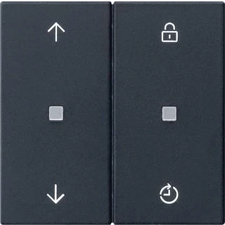 Afbeelding van Gira System 3000 jaloezie/schakelklok bluetooth zwart