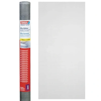 Afbeelding van Tesa vliegengaas 1m x 2,5m horrengaas grijs aluminium