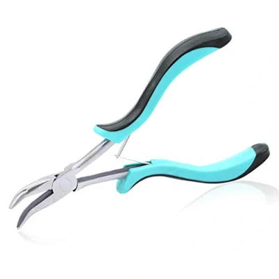 Afbeelding van SPEEDWOX 6 Inches Lange Reach Mini Gebogen Neus Tang Sieraden Maken Tool Precisie Hoekige Naald Gladde Kaak Kralen