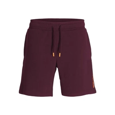 Afbeelding van JACK &amp; JONES Jpstgordon Jjalvis Sweat Shorts NAF Sweatshorts voor heren, Vineyard Wine, S