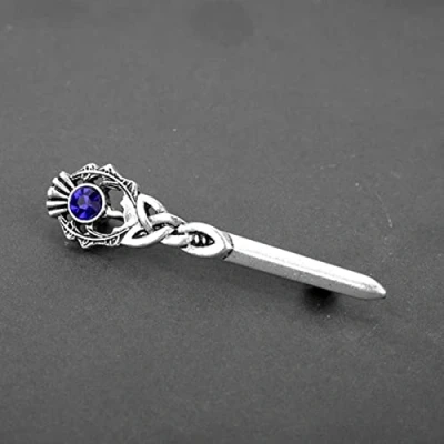 Afbeelding van Outlander Broche Distel Keltische Knoop Kilt Pin Schotse Nationale Bloem Broches Vrouwen Mannen Viking Noorse Sieraden
