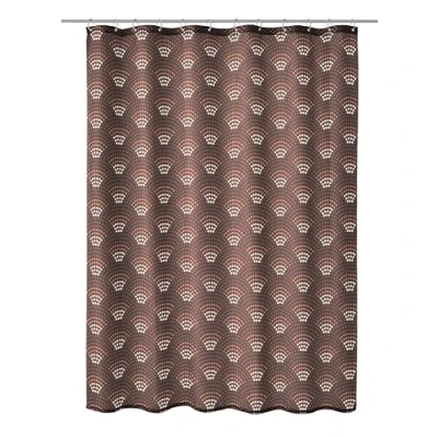 Afbeelding van Kleine Wolke Douchegordijn, polyester, notenbruin, 180 x 200 cm