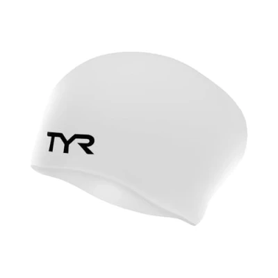 Afbeelding van TYR Badmuts voor lang haar Wit