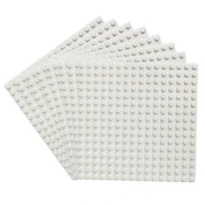 Afbeelding van Katara 1741 Bouwplaten set van 8 13 cm x cm/16 16 pins, grondplaat compatibel met Lego, Sluban, My, Papimax, wit