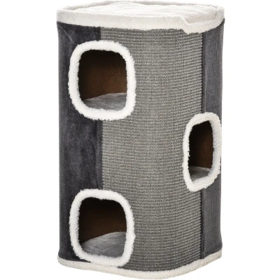 Afbeelding van PawHut Krabpaal met 3 verdiepingen D30 423