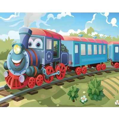 Afbeelding van Walltastic Fotobehang Traintastic Treinen 305x244cm 6 Panelen