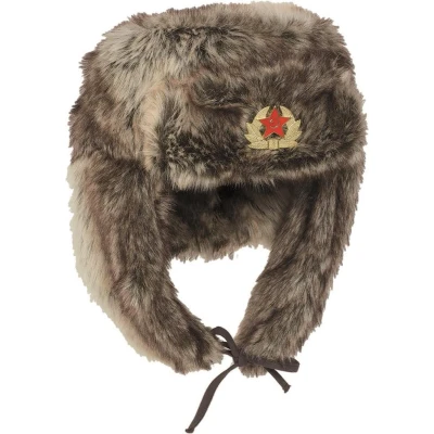 Afbeelding van Russische bontmuts &quot;Shapka&quot; brown Large