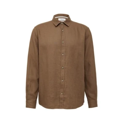 Afbeelding van s.Oliver Regular FIT Langarm Overhemd, Heren, Maat: Large, Sandstein