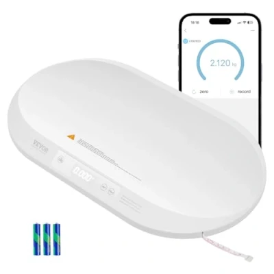 Afbeelding van VEVOR babyweegschaal digitale verpleegweegschaal dierenweegschaal tot 40 kg Bluetooth
