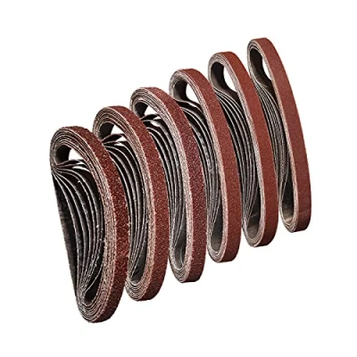 Afbeelding van Sruhrak Schuurbanden 10X 330mm 8 X Korrel 40/60/80/120/180/240 Schuurband voor het Slijpen Polijsten en Ontroesten, Geschikt Bandschuurmachine 330X10 (48 Stuks)