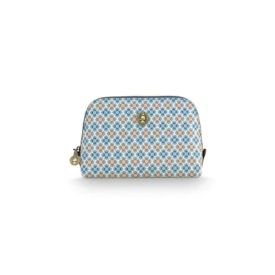 Afbeelding van Pip Studio Toilettas Coby Cosmetic Bag Triangle Small Mojo Blue