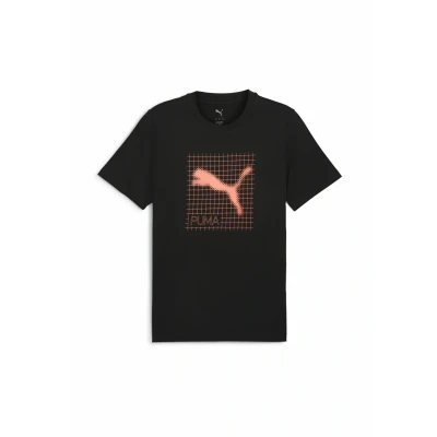 Afbeelding van Puma TECH Graphic Tshirt print, Heren, Maat: Large, Black