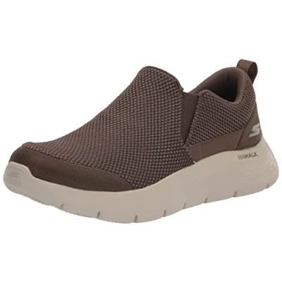 Afbeelding van Skechers GO Walk Flex Impeccable II Sneakers voor heren, Kaki textiel, 6 UK, 39.5 EU