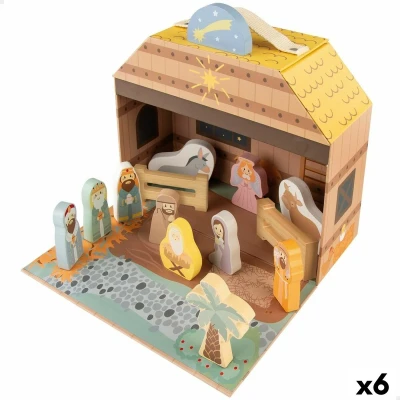 Afbeelding van Kerststal set Woomax 15 Onderdelen 24,5 x 20,5 cm (6 Stuks)