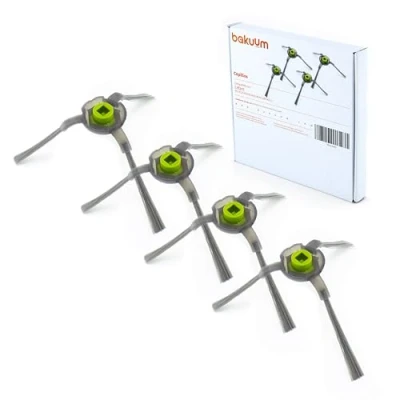 Afbeelding van BAKUUM 4 x borstels voor LEFANT M2 M210 M210S M210B M210P M213. Set zijborstels, vervangings en accessoireset robotstofzuigers