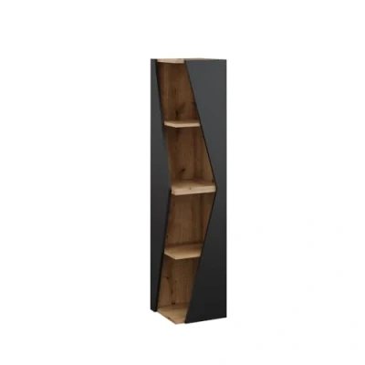 Afbeelding van Vicco Badkamerkast Benno, Antraciet/Eiken, 31.6 x 70.5 cm met 3 legplanken