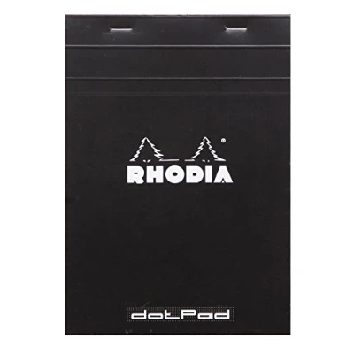 Afbeelding van Rhodia 16559C Block DotPad (DIN A5, Dot Grid, 14,8 x 21 cm, 80 vellen) 1 stuk, zwart
