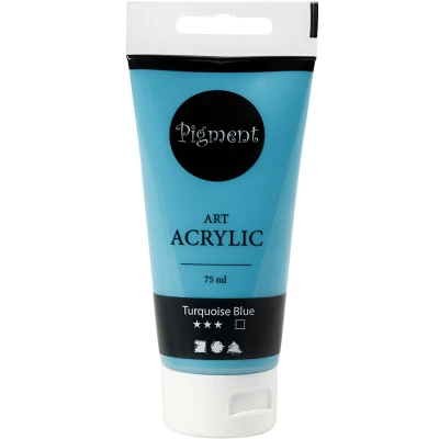 Afbeelding van Creativ Company Pigment Art Acrylverf Turquise Blauw, 75ml