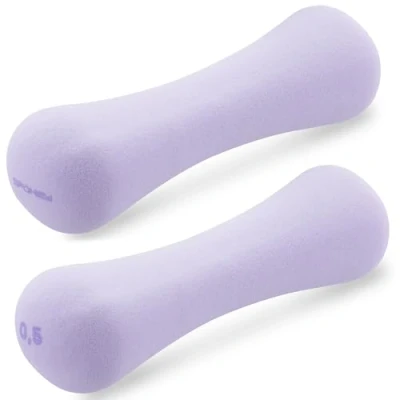 Afbeelding van Spokey Bone Halterset, 2 delig, met neopreen ommanteld, verschillende gewichtsgradaties van 0,5 kg, 1 fitnesshalters een kern gietijzer (0,5 kilogram)