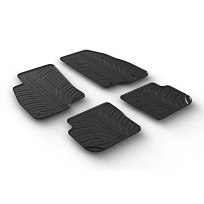 Afbeelding van Gledring Rubbermatten passend voor Fiat Punto 2014 (T profiel 4 delig + montageclips)