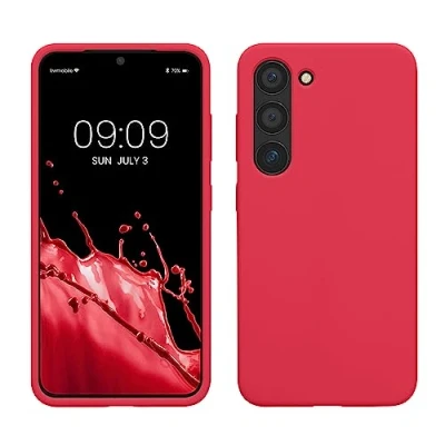 Afbeelding van kwmobile telefoonhoesje compatibel met Samsung Galaxy S23 hoesje Zachte case voor smartphone Back cover in awesome pink