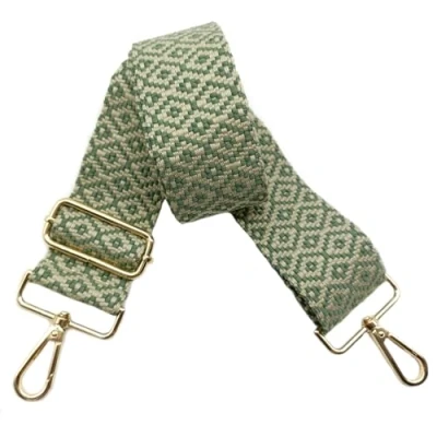 Afbeelding van Schoudertas voor tas, 5 cm, breed, verstelbaar, handtasriem, verwisselbaar, schouderriem met gouden gesp, dames, doe het zelf, schouderriem, accessoires (groen), 06