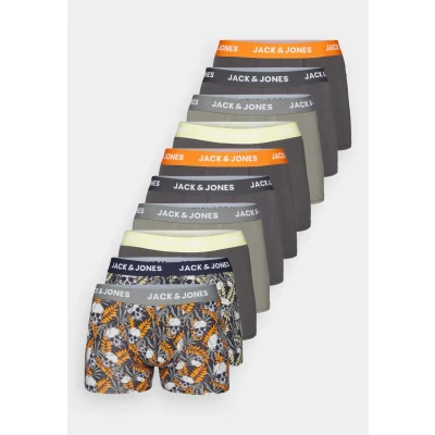 Afbeelding van Jack &amp; Jones Jachugo Skulls Trunks 10 PACK Onderbroeken, Heren, Maat: Small, Night sky/black oyster/castor gray/citron
