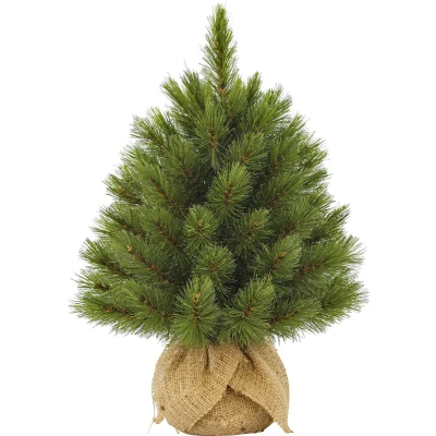 Afbeelding van Triumph Tree Forest Frosted Kunstkerstboom in Jute H45 cm Groen