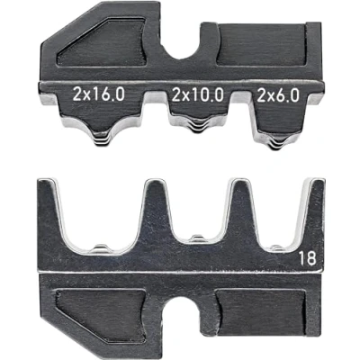Afbeelding van Knipex krimpprofiel voor twin adereindhulzen de opname van twee flexibele geleiders 2 x 6 10 16 mm2 97 49 18