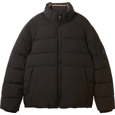 Afbeelding van TOM Tailor Padded Jacket Winterjas, Heren, Maat: Large, Black