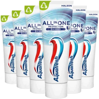 Afbeelding van 6x Aquafresh Tandpasta All in One Protection Pure Breath 75 ml